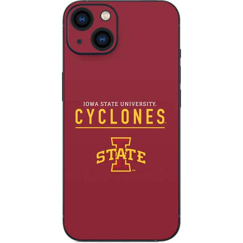 Iowa State University Athletic Text iPhone 14 Plus Skin